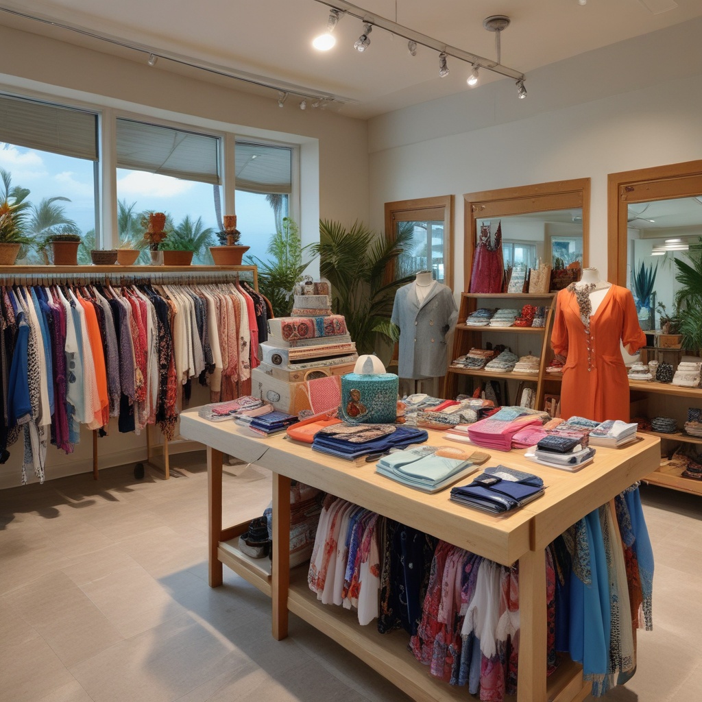 Wide selection of fashion items available on Island Store